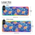 thumbnail image 3 of Orange and Blue Tie Dye Wireless Charging RGB Gaming Mouse Pad Large Keyboard Mat Rubber Base 13 Light Modes, 3 of 6
