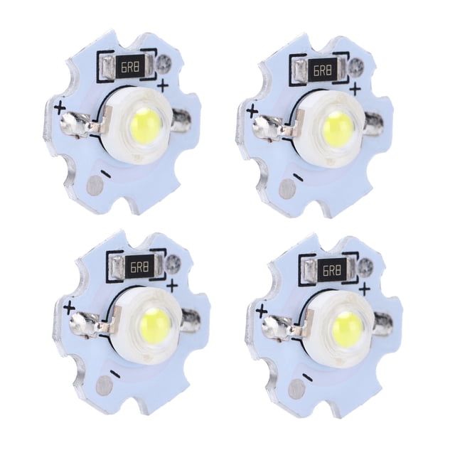 Cergrey Maison 25 Pcs 5V Puces LED 200LM 1W Perles de Lampe LED Haute Puissance pour Éclairage DIY
