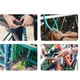 thumbnail image 3 of Candado de bicicleta de montaña de cuatro yardas, antirrobo, con batería eléctrica, candado de combinación para motocicleta, anillo de bicicleta fijo, candado con cable de acero, 3 of 5