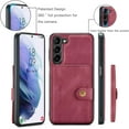 thumbnail image 3 of Case for Samsung Galaxy A14 4G/5G, Detachable Magnetic Wallet Card Cash Slot Case Cover Support Wireless Charging Functional Kickstand Compatible with Samsung Galaxy A14 4G/5G 2023 (Red), 3 of 15