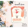 thumbnail image 5 of Darling Souvenir White Birthday Invitation Card Printable Elegant Fill or Write In Blank Party Invites 28 Pcs 5 x 7 Inches, 5 of 5