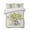 Beige, Yellow, variant on Quilts Full Size Bedding Set, Summer Lemons Lightweight Quilted Comforter, Farmhouse Fruit Blue Geometric Watercolor Soft Reversible Bedspread Coverlet with Pillow Covers for All Season, 78" x 90"