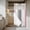 Pink, variant on Red Grey No Hook Shower Curtain Waterproof, Bathroom Curtains with Snap in Liners and See Through Top Window, Gray Farmhouse Modern Rustic Hotel Style Bathtub Curtains Shower 48"Wx72"L