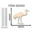 thumbnail image 2 of Unfinished Wood Stork Shape - Bird - Wildlife - Craft - up to 46" DIY 16" / 1", 2 of 3