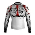 thumbnail image 2 of Men's Tiger & Dragon MMA BJJ Rash Guard White Large, 2 of 3