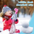 thumbnail image 1 of Clip para hacer bolas de nieve con forma de pato juguetes para jugar al aire libre en nieve o arena para niños color rosa, 1 of 8