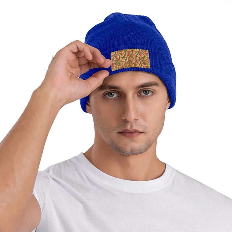 ZICANCN Abstract Bloom Paisley Flower Knit Beanie Hat, Winter Cap