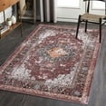 thumbnail image 7 of Haperlare Area Rug for Living Room Washable Rug Vintage Rug Boho Distressed Area Rug Oriental Rug Large Floor Carpet for Bedroom Home Office, 9' x 12' Red, 7 of 7