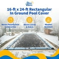 thumbnail image 2 of Blue Wave 16' x 24' Rectangular Rugged Mesh In Ground Pool Winter Cover, 2 of 7