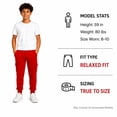 thumbnail image 6 of Quad Seven Boys Sweatpants Soft Active Fleece Cargo and Basic Jogger Pants with Pockets 4 Pack, 6 of 7