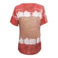 thumbnail image 4 of Giftesty Womens Plus Size Women Tops, Women's Fashion Casual Loose Blouse Plus Size Scenic Flowers Printing Round Neck T-Shirt Tops, 4 of 4