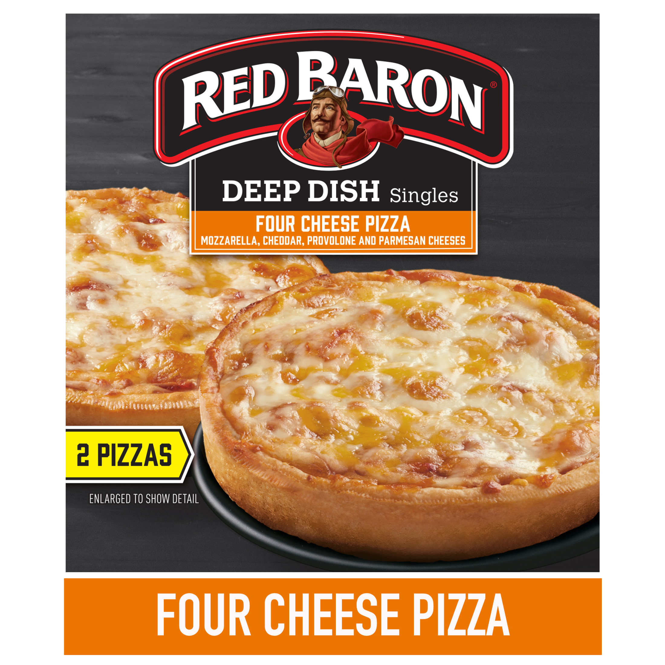 Red Baron Frozen Pizza Deep Dish Singles Four Cheese, 11.2 oz - image 3 of 14