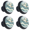 thumbnail image 2 of 4 Pcs Seagull Knobs for Kitchen Cabinet Cupboard Dresser Bookcase Drawer Pulls Handles Round Home Decor, 2 of 8