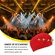 thumbnail image 5 of Sailor Dance Hat Square Dance Performance Velero del ejército Fan Stewardess Boat Cap Otoño Tres estrellas Boinas de trigo Gorra militar (Rojo), 5 of 5