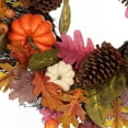 thumbnail image 3 of Wreath w/ Pumpkin and Green Leaves, 3 of 5