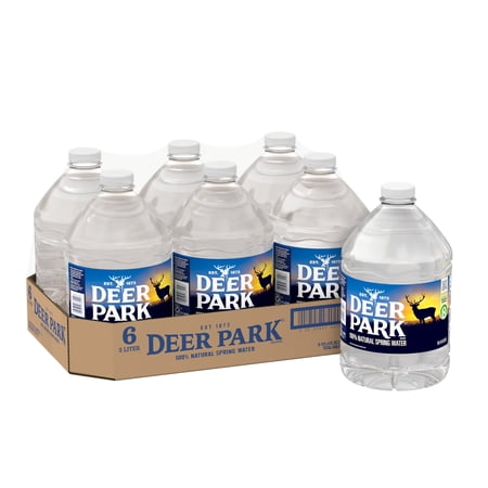 Deer Park Spring Water, 3 Liter, 6-Pack Plastic Jugs