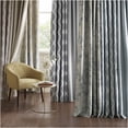 thumbnail image 5 of JERFIT Aqua Ikat Print Blackout Curtain Panel for Bedroom, 50x84 Inch Single Panel, 100% Polyester Noise Reducing Thermal Insulated Grommet Window Curtain, 5 of 10