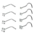 thumbnail image 4 of Apmemiss Liquidation 8 Pcs Bijoux de Perçage Corporel en Acier Inoxydable pour Nez, 4 of 8