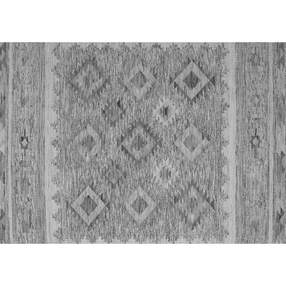 Ahgly Company Indoor Rectangle Southwestern Gray Country Area Rugs, 5' x 7'