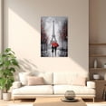 thumbnail image 4 of ZHONGYUTONG Paris Canvas Wall Art Red Umbrella Pictures Black and White Eiffel Tower Painting Couple Artwork for Bedroom Decor Framed (12.00" x 18.00"), 4 of 5