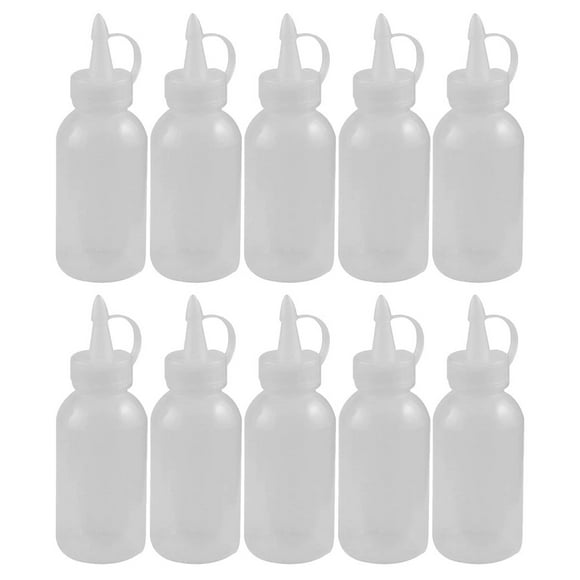 Squeeze Sauce Bottle Sauce Bottles Food-Grade Plastic 10Pcs 5.11X1.57X1.57in