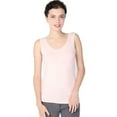 thumbnail image 3 of Defitshape Women's Cotton Top Sleeveless Pajama Top Yoga Summer Tank Sleepwear Fitted Crew Neck Fall Soft Cool Spring Tank Top Light Pink Large, 3 of 5