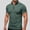 Army Green, variant on Workout Men's Oversized T-Shirts Blue Cotton Short Sleeve Shirt Quarter Zip Pullover Relaxed Fit Mock Neck Summer Tops