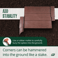 thumbnail image 3 of Dalen Modular Raised Bed Garden – Faux Wood – 4 Panel Starter Pack – Makes Square Foot Gardening Easy – 12x9 in, 3 of 7