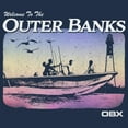 thumbnail image 2 of Men's Outer Banks Welcome to the OBX Long Sleeve Shirt Navy Blue Large, 2 of 4