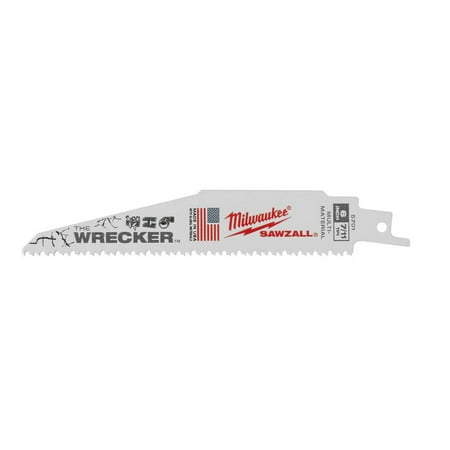 UPC: 0045242083732 | Milwaukee-48-01-2701 The Wrecker Multi-Material SAWZALL Blade 6 in. 7/11TPI