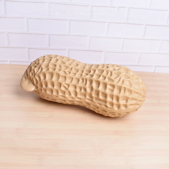 Hemoton Peanut Decor Light Yellow Photography Prop for Tables and Home Decor 12.5 Inches