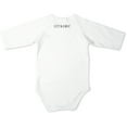 thumbnail image 3 of Izzy & Owie - Cheetah Jungle Cat - Wild Child 3/4 Sleeve White Bodysuit 12-24 Months, 3 of 6