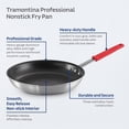 thumbnail image 4 of Tramontina Professional 12-Inch Non Stick Large Frying Pan, Heavy-Gauge Aluminum Skillet with Reinforced Nonstick Coating, Red Handle, Dishwasher and Oven Safe, 4 of 8