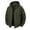 Army Green, variant on HAiming Fleece Lined Jackets Coats for Men Full Zip Casual Long Sleeve Solid Color Hooded Outwear with Pockets