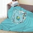 thumbnail image 6 of Sikiie Travelling on Airplane Ultra-Soft Micro flannel Blanket Luxury All Seasons Warm Blanket for Bedding Sofa and Travel (4 sizes)-60"x50", 6 of 7