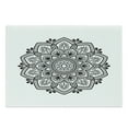 thumbnail image 1 of Mandala Cutting Board, Simple Monochrome Floral and Botanical Inspired Damask Oriental Motif, Decorative Tempered Glass Cutting and Serving Board, in 3 Sizes, by Ambesonne, 1 of 2