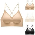 thumbnail image 5 of Diufon Women's Wireless Bralettes Crisscross Support Comfortable Everyday Bras for Casual Wear and Everyday Outfits, 5 of 5