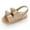 Khaki, variant on Odeerbi Babies First Walkers Baby Girls Sandals Stripe Solid Color Summer Flat Shoes Infant First Walkers