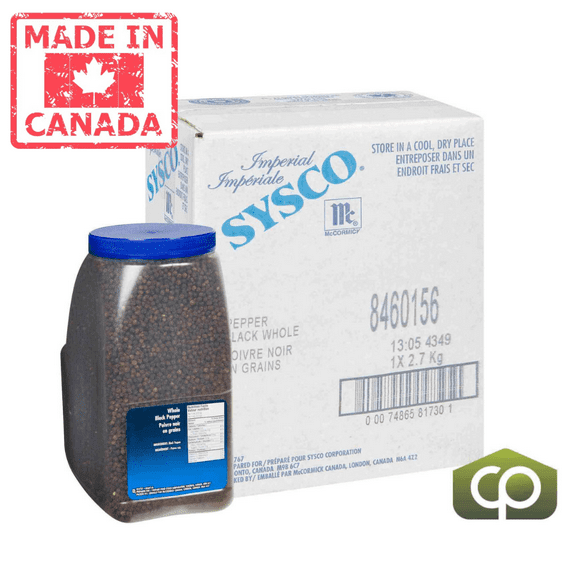 McCormick Imperial Spice Whole Black Pepper 2.7 KG (5.95 lbs)