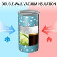 thumbnail image 2 of 20oz Coffee Tumblers Blue Cartoon Unicorn Head Star Cloud Pattern Stainless Steel Vacuum Insulated Travel Tumbler Coffee Cups Mug with Lid and Straw with Cleaning Brush for Cold & Hot Drinks, 2 of 5