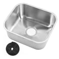 thumbnail image 1 of RV Lavabo Lavabo En Acier Inoxydable 430x370x180mm Résistant à la Rouille Grande Capacité Pour Camper Yacht Motorhome, 1 of 8