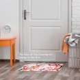 thumbnail image 5 of Small Washable Kitchen Rug, Pink Cherry Blossoms and Plaid Pattern Indoor Door Mats for Entryway, Non Slip Area Rug Floor Carpet for Entrance Bathroom Bedroom, 5 of 7