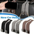 thumbnail image 6 of Car Seat Back Double Hook Leather Headrest Hook C8D7, 6 of 8