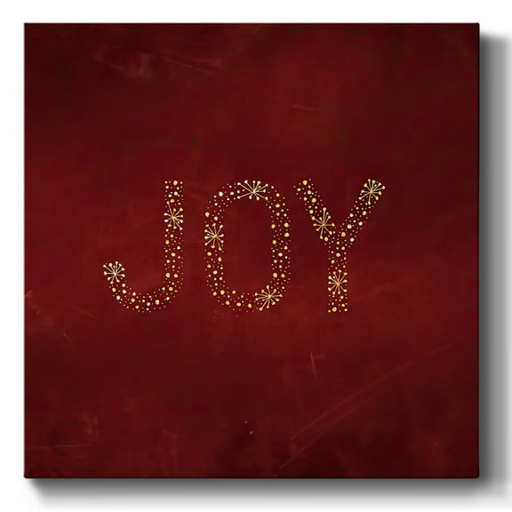 Joy Starburst - Red- Gallery Wrapped Canvas