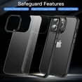 thumbnail image 6 of Casus Frosted Matte Silicone Frame Shockproof Case for iPhone 14 - Black, 6 of 7