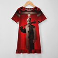 thumbnail image 3 of Terrifier Girls Short Sleeve Dress Soft Cute Designs Dresses Casual T-Shirt Dress 160CM, 3 of 7