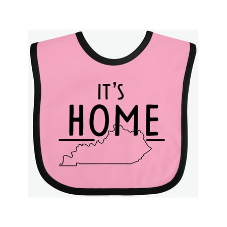 

Inktastic It s Home- State of Kentucky Outline Gift Baby Boy or Baby Girl Bib