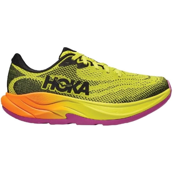 Hoka Men's Rincon 4 Running Shoes, Citrus/Black, US 8.5 Medium