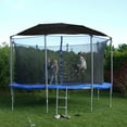 thumbnail image 4 of Trampolín Top cubierta Toldo de trampolín Suministros a prueba de lágrimas Cuerpo de trampolín al aire libre para jardín al aire libre 6 postes, 4 of 8