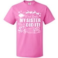 thumbnail image 3 of Inktastic Dear Santa, My Sister Did It Funny Christmas T-Shirt, 3 of 5